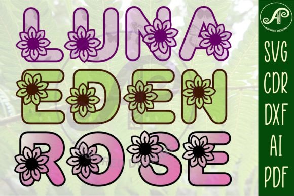 Download Flower Letter Set Alphabet SVG Cut Files - Cut files Collection