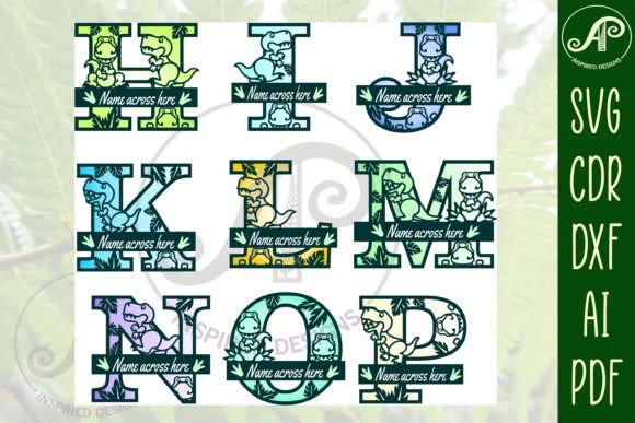 Download T Rex 3 Layer Monogram SVG - Layer monogram Collection