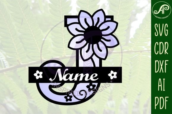 Download Letter J Flower Layer Monogram SVG File - Layer monogram Collection