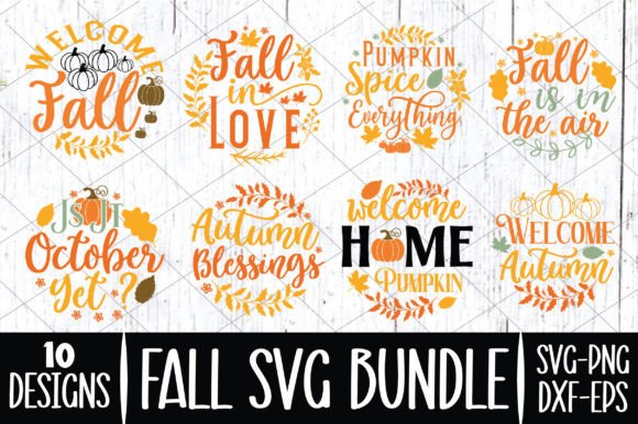 Download Fall Round Sign Svg Bundle - Fall round sign svg Collection