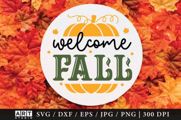 Download Fall Round Sign SVG PNG - Fall round sign svg Collection