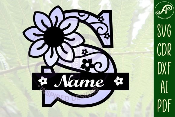 Download Letter S Flower Layer Monogram SVG File - Layer monogram Collection