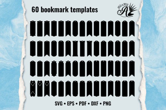 Download 60 Bookmark Templates SVG Cut Files - Cut files Collection
