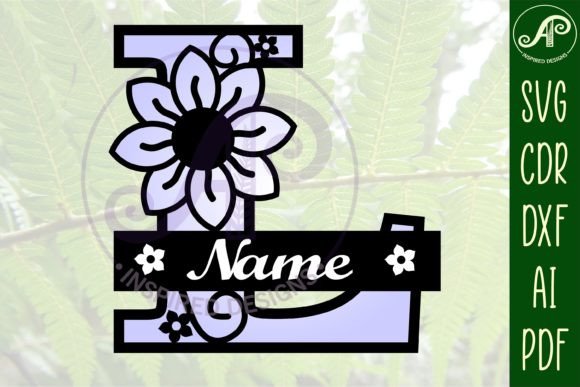 Download Letter L Flower Layer Monogram SVG File - Layer monogram Collection