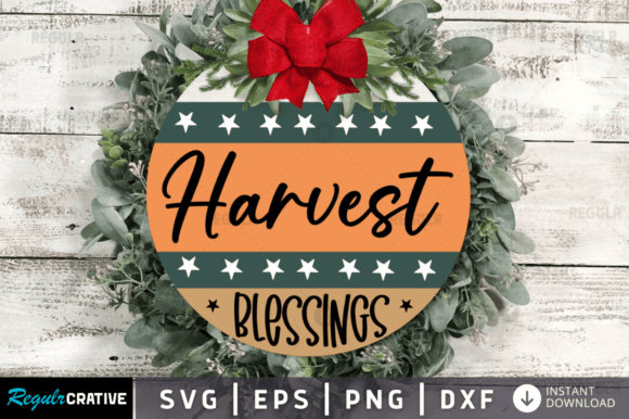 Download Harvest Blessings,Fall Round Sign Svg - Fall round sign svg Collection