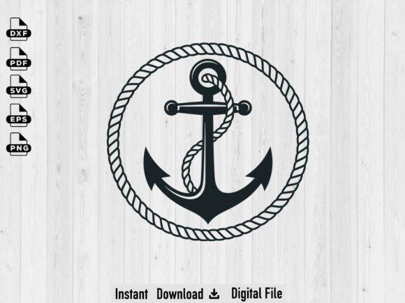 Download Floral Anchor SVG, Silhouette Cut Files - Cut files Collection