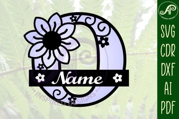Download Letter O Flower Layer Monogram SVG File - Layer monogram Collection