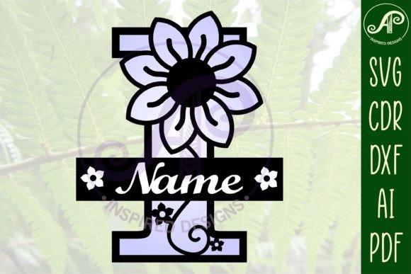 Download Letter I Flower Layer Monogram SVG File - Layer monogram Collection