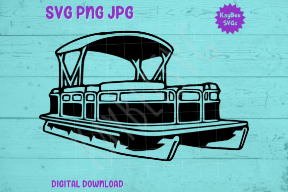 Download Pontoon Boat SVG PNG JPG Cut Files - Cut files Collection