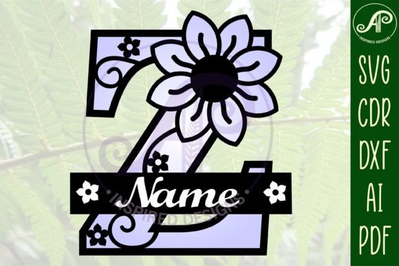 Download Letter Z Flower Layer Monogram SVG File - Layer monogram Collection
