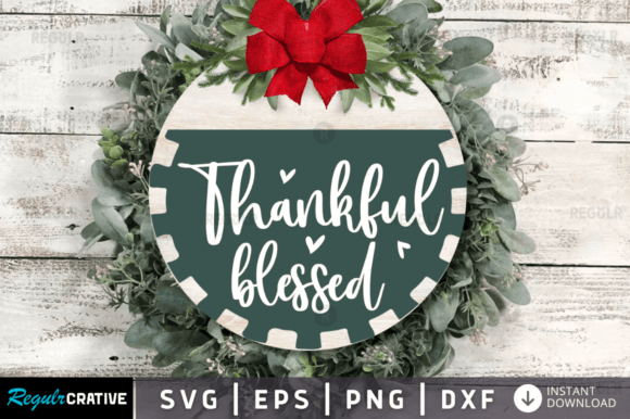 Download Thankful Blessed,Fall Round Sign Svg - Fall round sign svg Collection